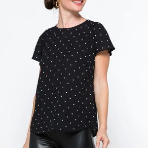 EUC Sharaden Flutter Sleeve Blouse